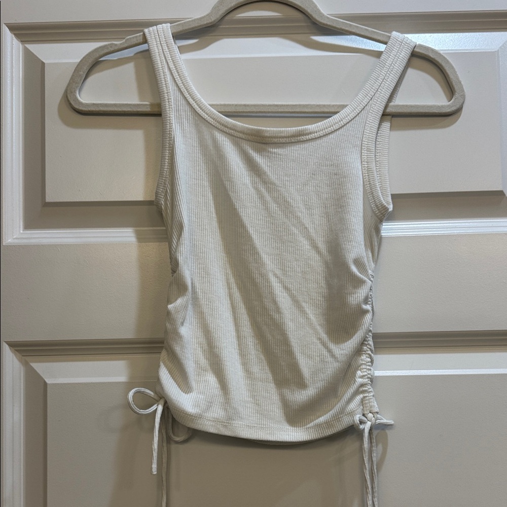 Princess Polly white Ribbed Tank Top